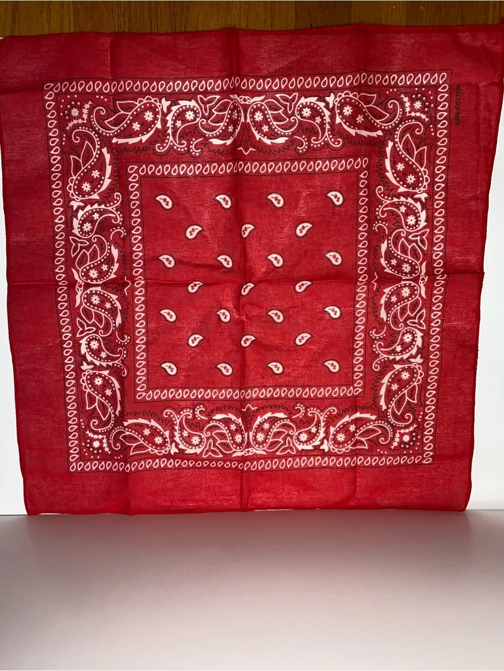 Classic Red Paisley Bandana | Cotton Head Scarf | NEW